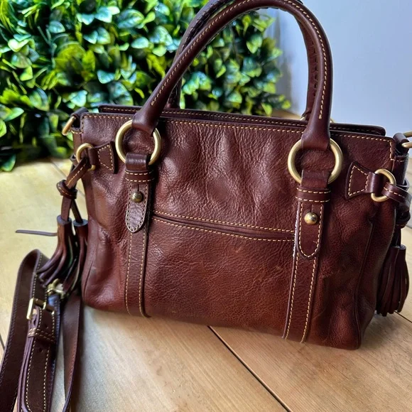 Dooney & Bourke Florentine Leather Satchel - Picture 5 of 6
